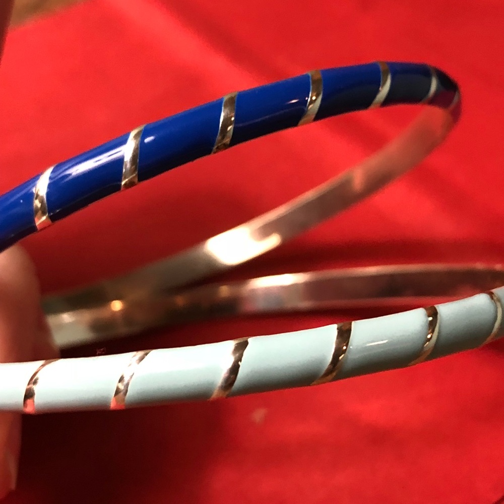 Brighton NWOT Bangle bracelets unique teal & blue
